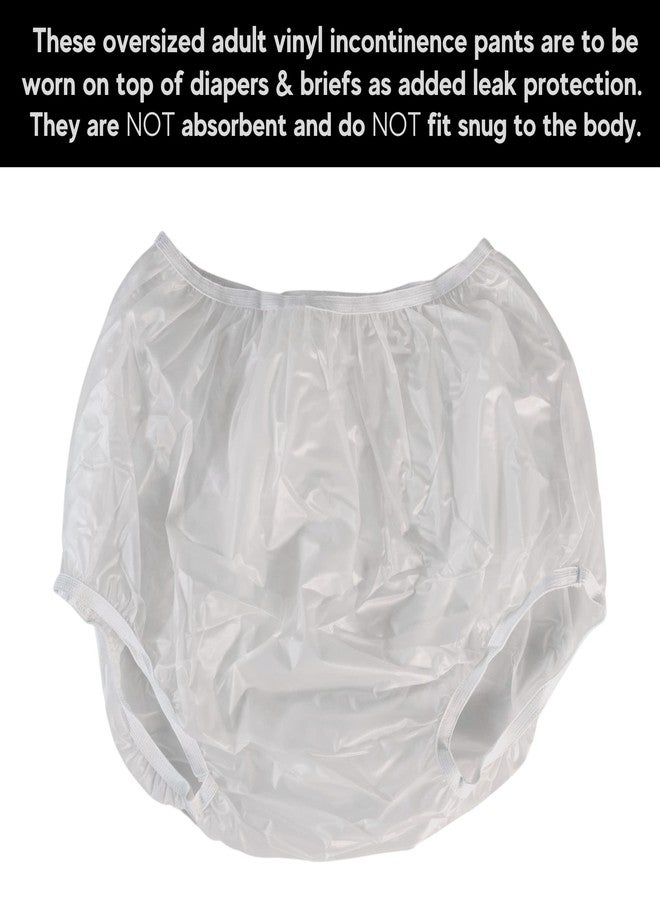 Vakly Adult Vinyl Waterproof Pull-On-Cover Incontinence Pants (This is not a Diaper) Extra Oversized Waterproof Underwear Protection to GO ON TOP of/Together with Diapers & Briefs as Added Leak Resistance - Image 3